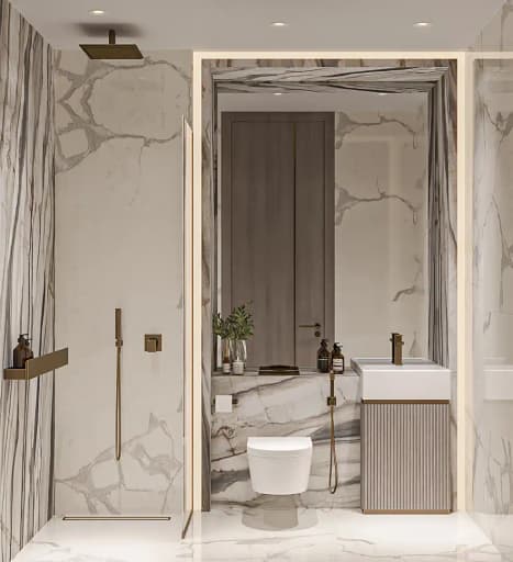 Guest powder room